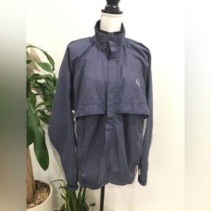 Illuminite Mens Jacket Medium Blue/Gray Illuminite Reflective Windbreake…